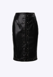 Faux Leather Skirt 02Z2507