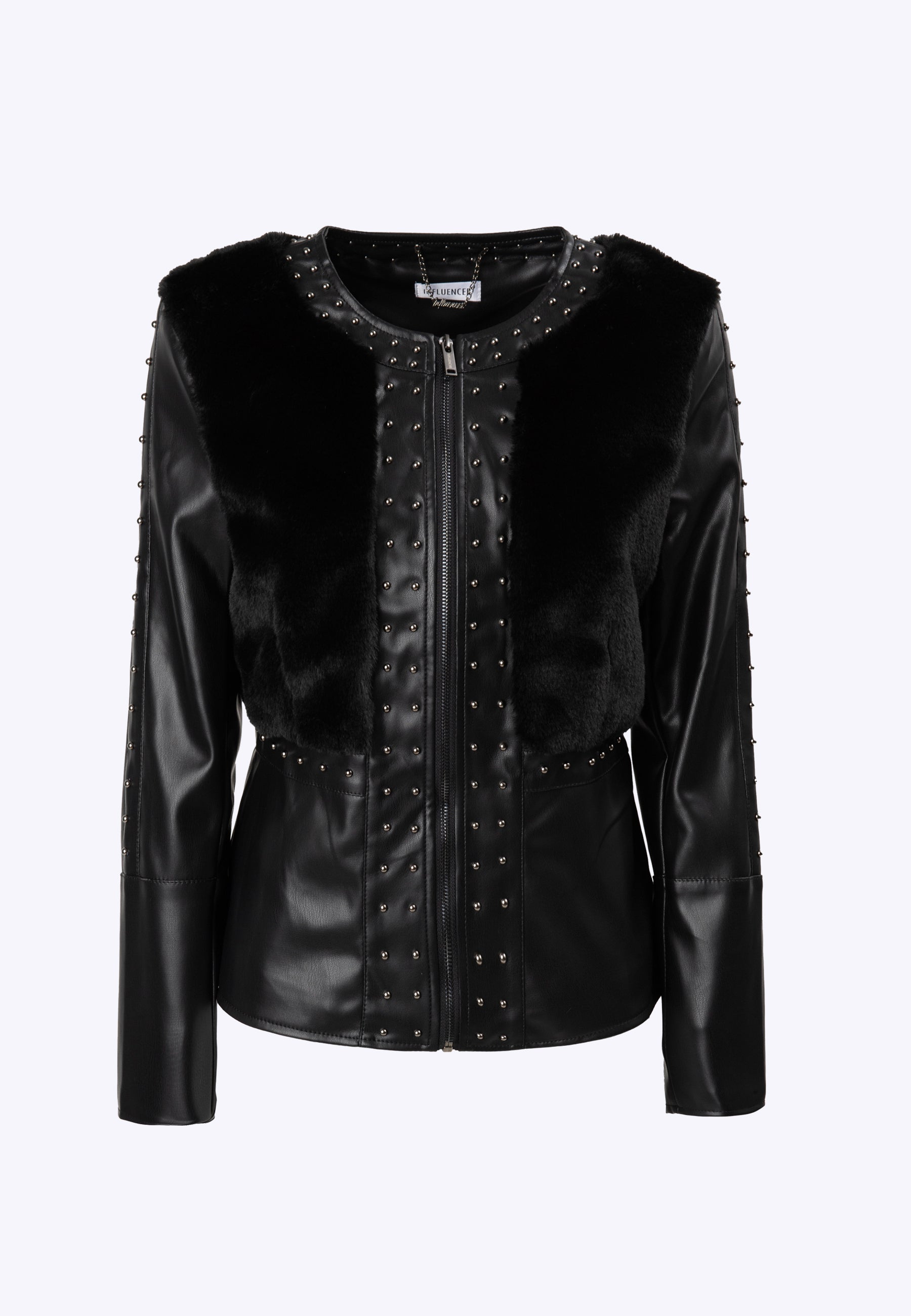 Faux Leather Jacket 02Z3355